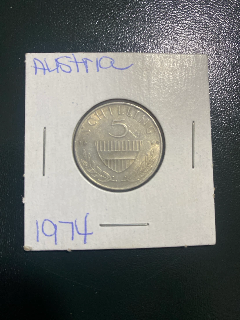 Austria 5 Schilling Coin 1974 - photo 2