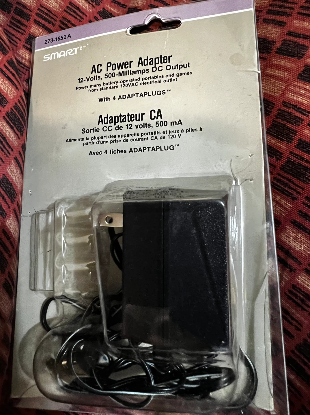 SMART AC Power Adapter 12-Volts 500mA