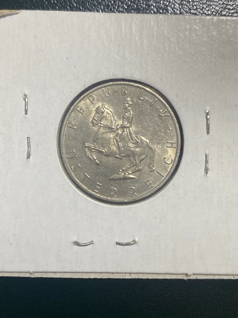 1970 Austria 5 Schilling Coin