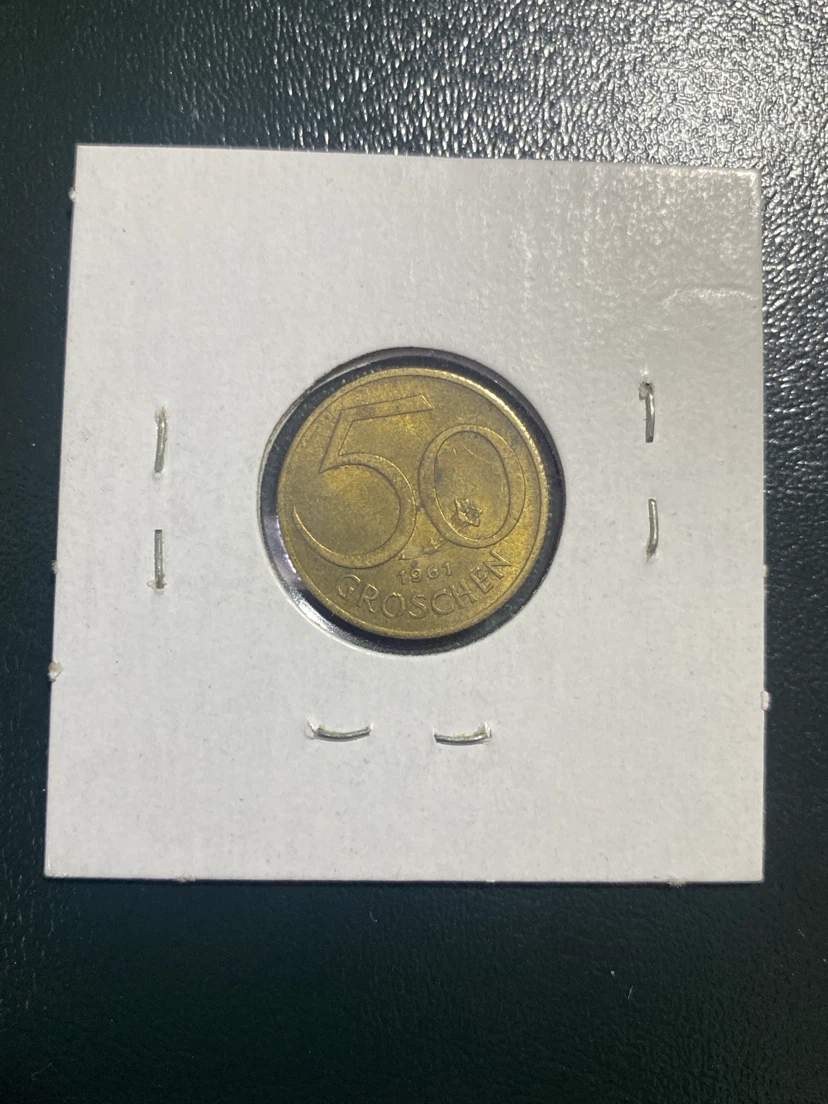 1961 Austria 50 Groschen Coin - photo 2