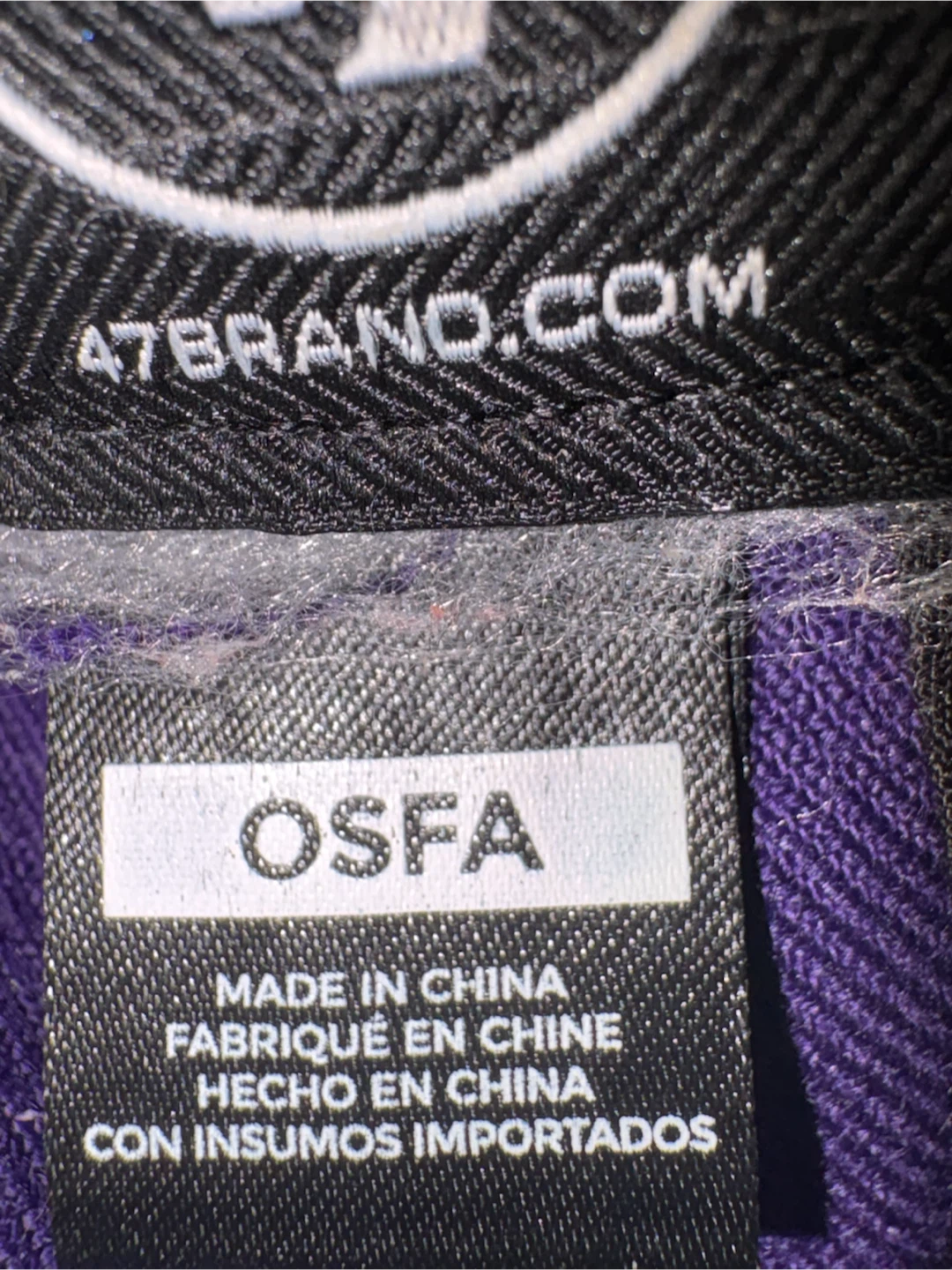 Los Angeles Lakers Purple Baseball Cap OSFA - photo 2