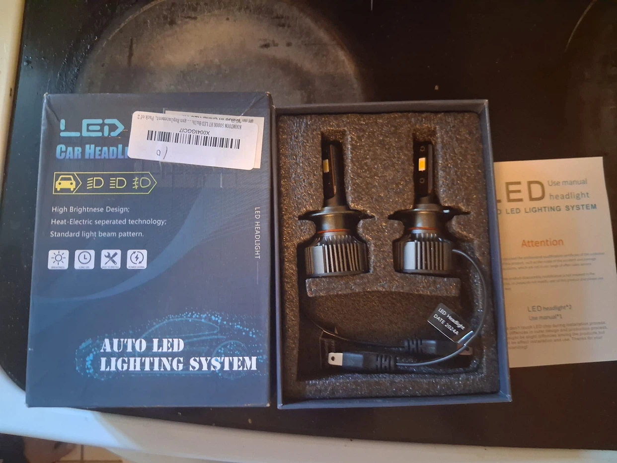 LED Car Headlight Bulbs (Pack of 2)