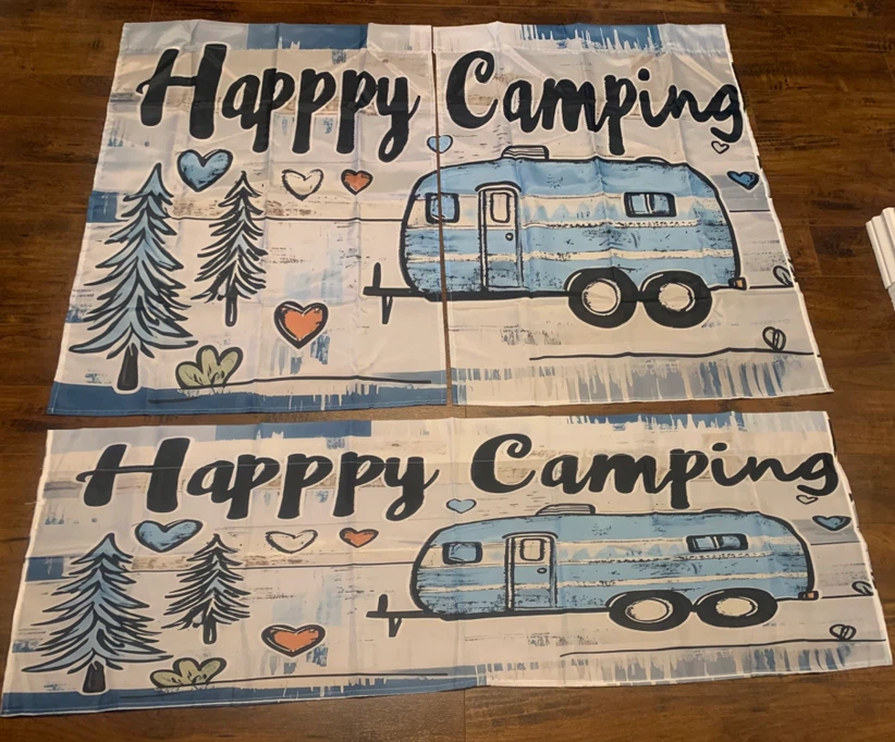 Happy Camping Curtain Set -3pc