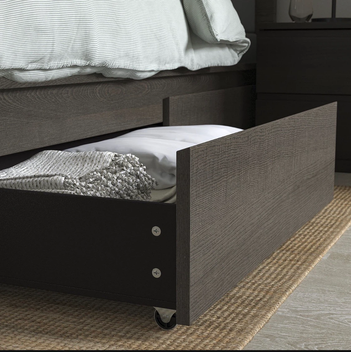 🥕IKEA Under-Bed  Storage Drawers brown full/twin - photo 4