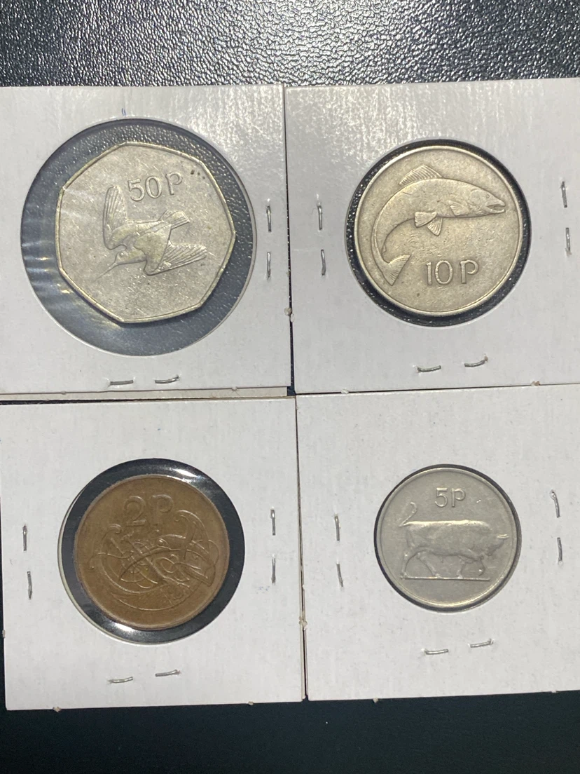 Ireland 4 Coin Set - 50p, 10p, 2p, 5p - photo 2