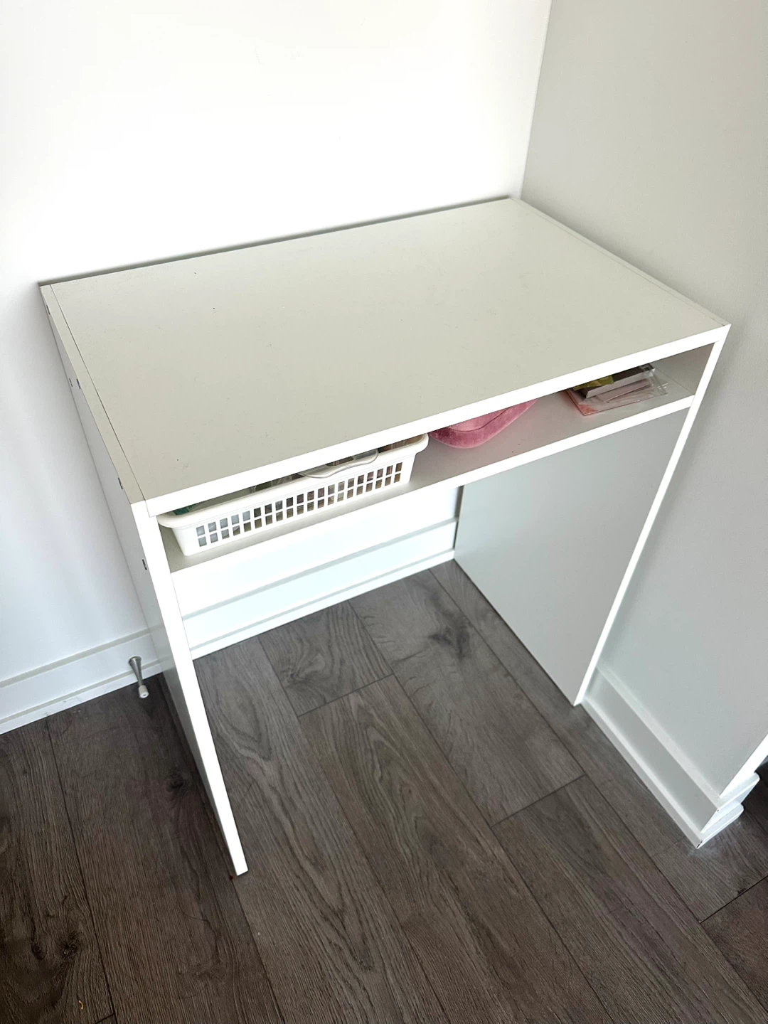 IKEA TORALD White Desk with Shelf - photo 2