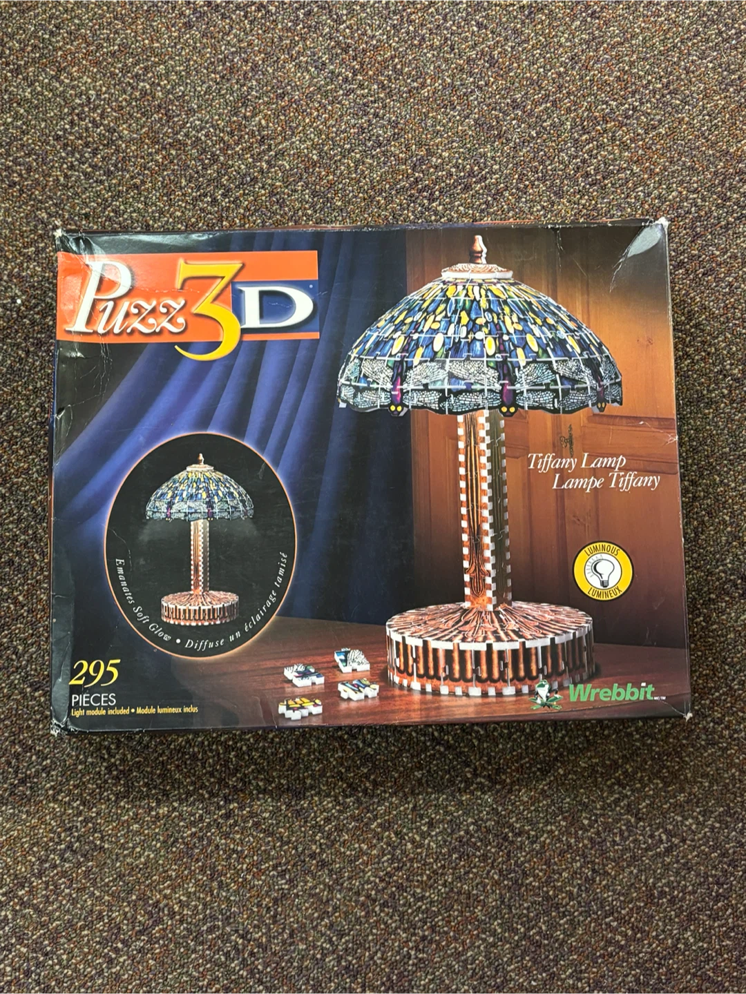 Puzz-3D Tiffany Lamp Puzzle - lights up!
