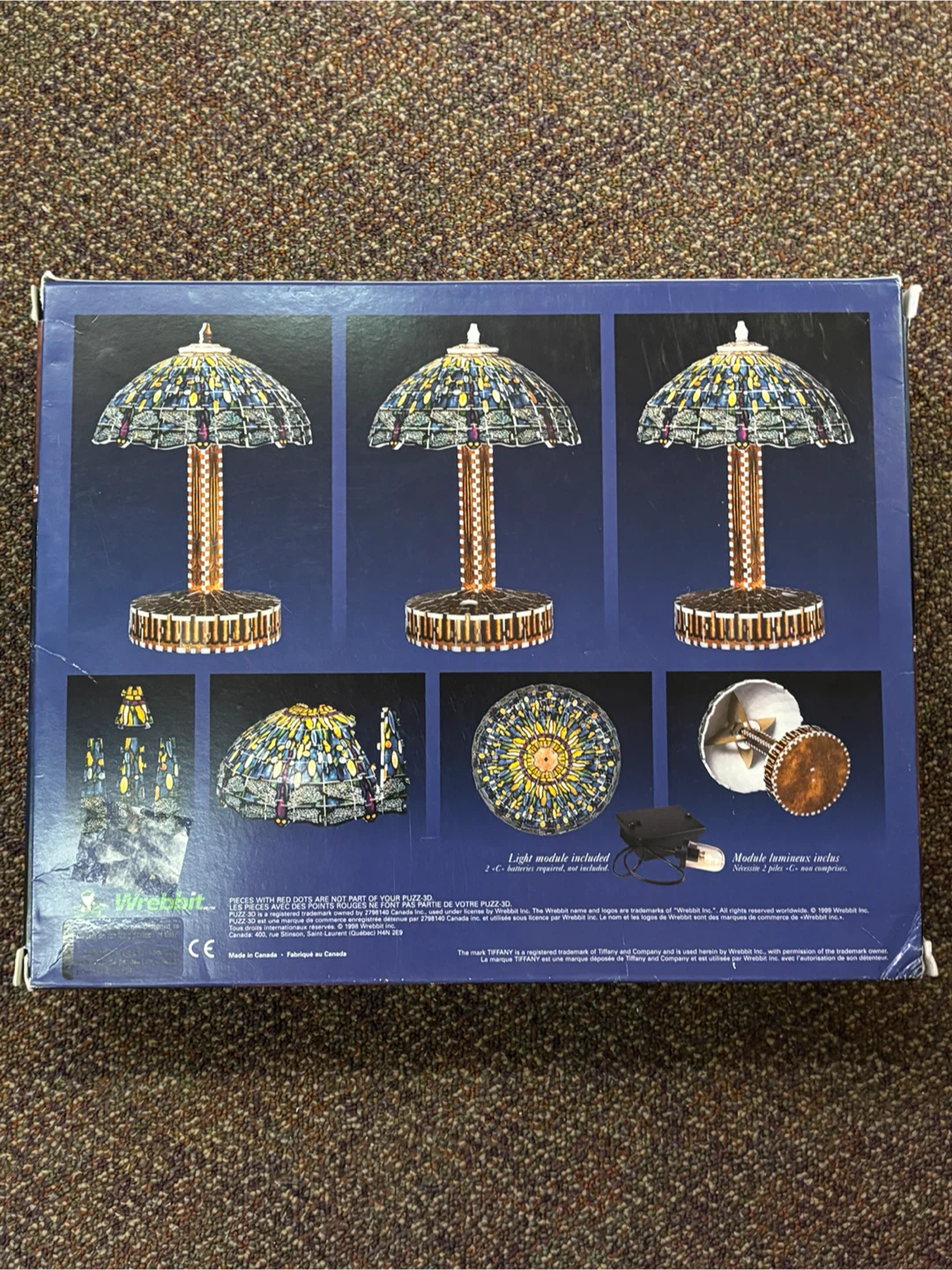 Puzz-3D Tiffany Lamp Puzzle - lights up! - photo 2