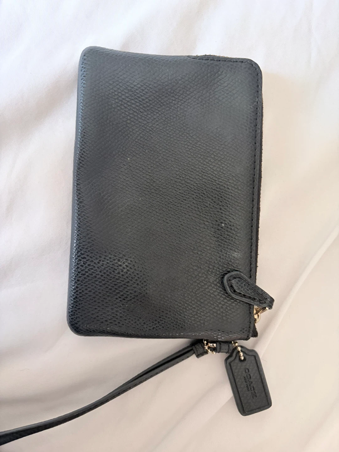 Coach Wristlet Black Leather - photo 2