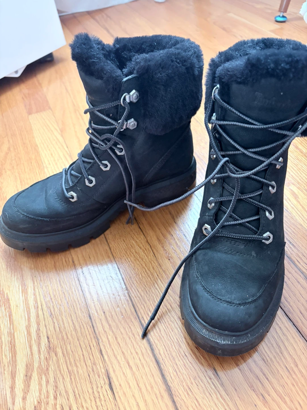 Timberland Black Fur-Lined Winter Boots