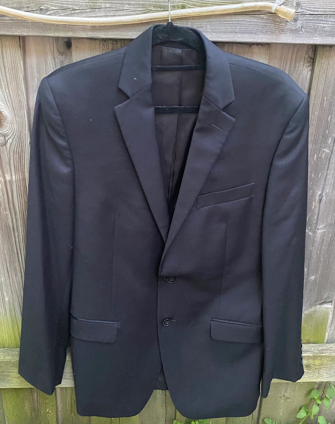 Calvin Klein Men's Black Wool Blazer, 36R