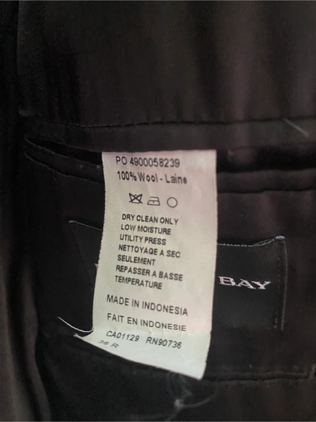 Calvin Klein Men's Black Wool Blazer, 36R - photo 5