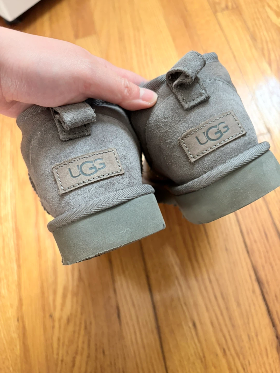 UGG Grey Suede Sheepskin Boots - photo 2