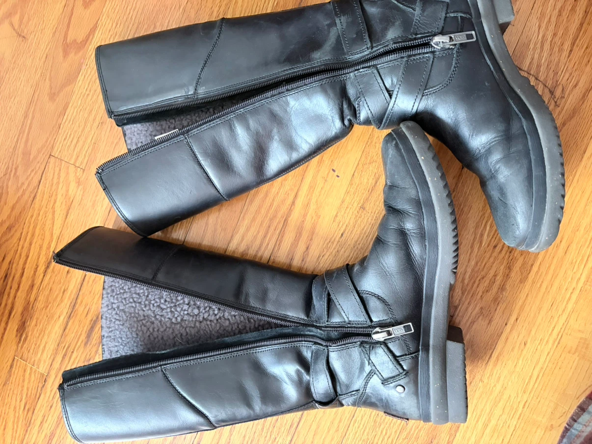 UGG Waterproof Leather Knee-High Boots - photo 4