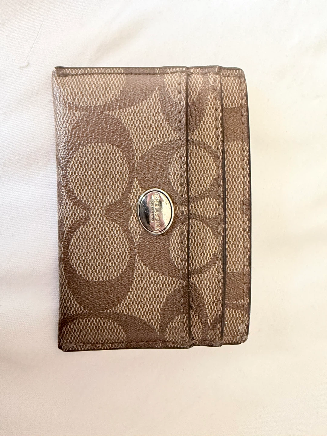 Coach Card Holder - Signature C Pattern