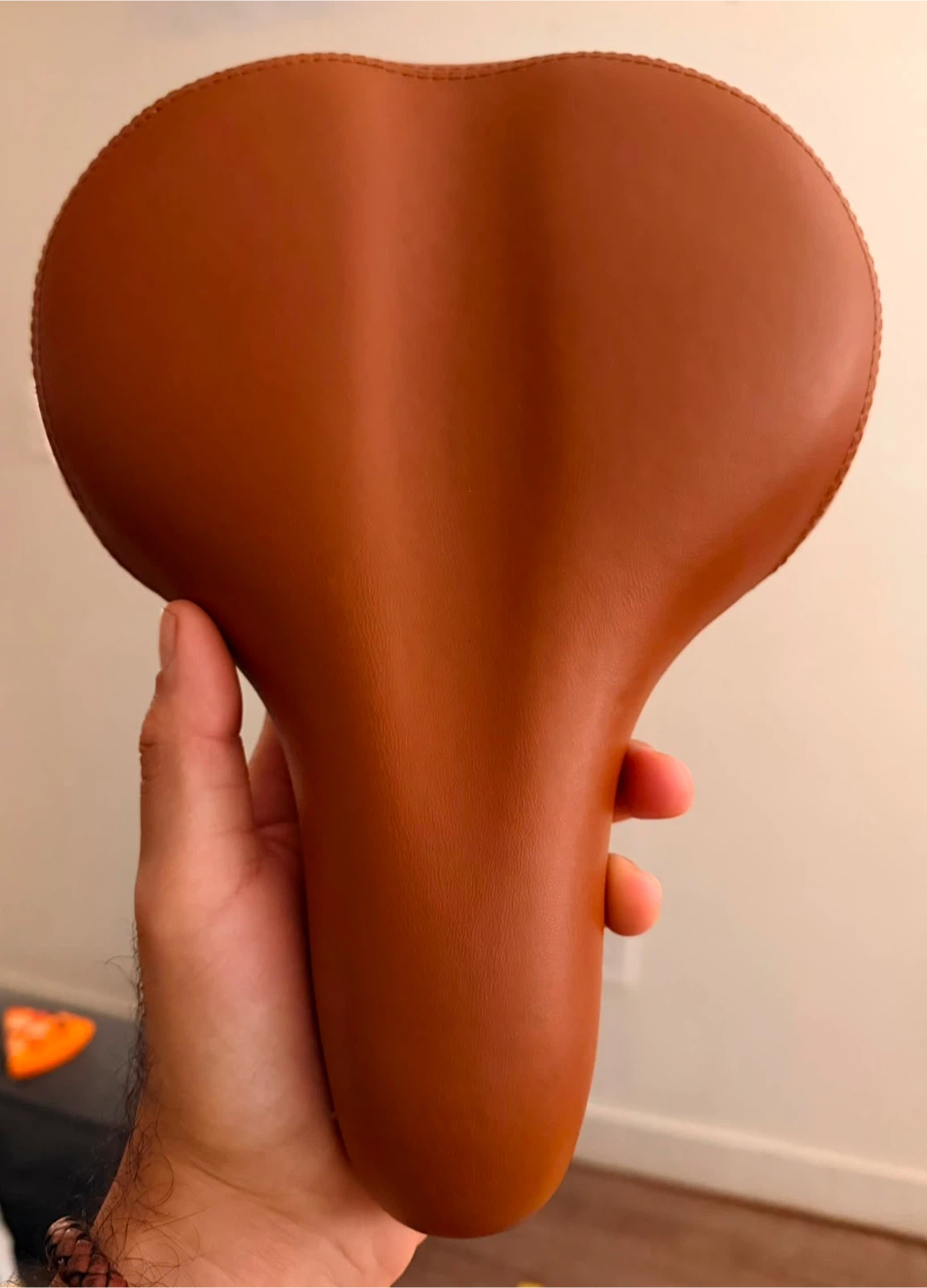 Brown Bicycle Seat