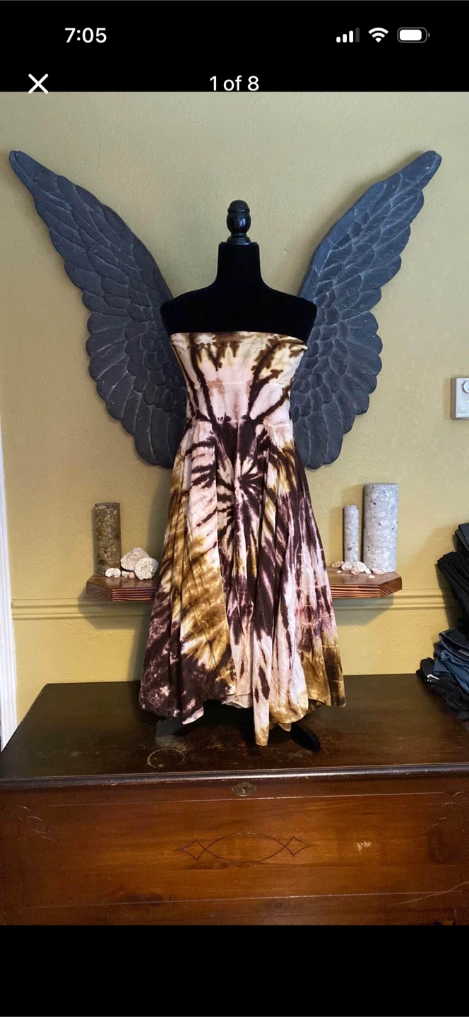 Solitaire Tie Dye Flowy Dress/Skirt