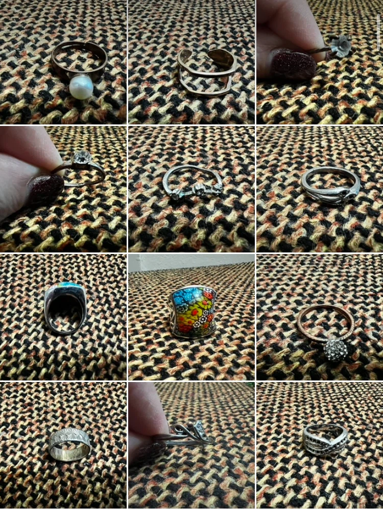 Assorted Handmade Wire Wrapped and Metal Rings-price of Each - photo 2
