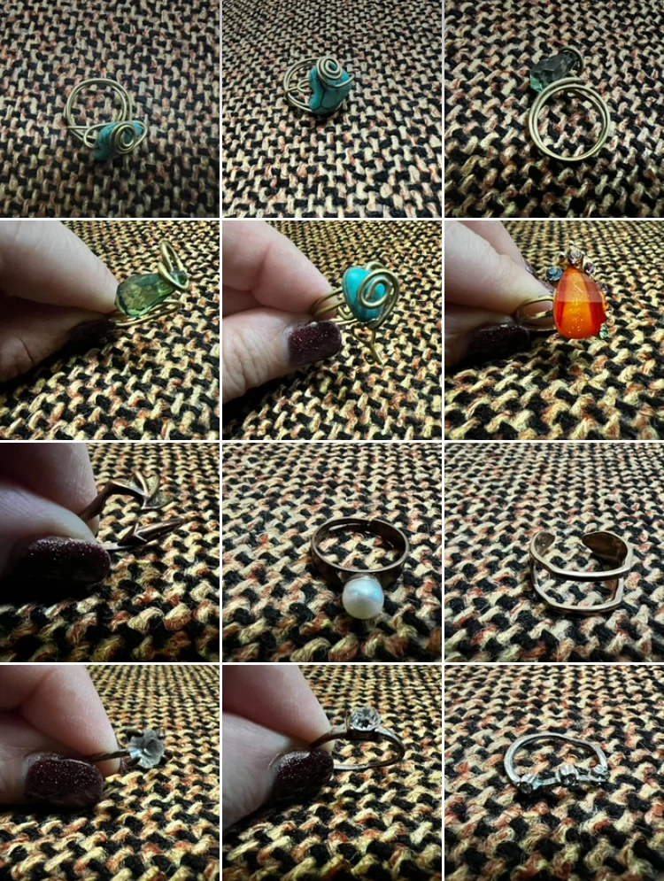 Assorted Handmade Wire Wrapped and Metal Rings-price of Each - photo 4