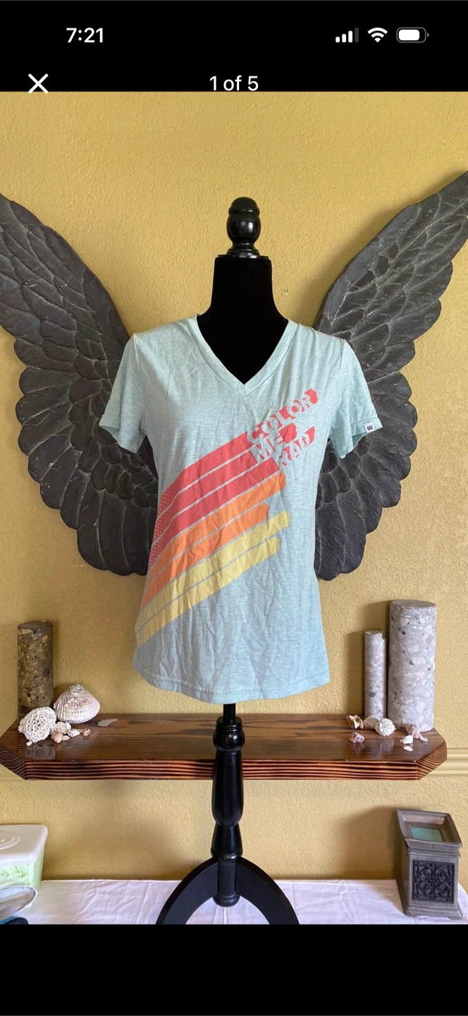 Color Me Rad V-neck Tee Shirt