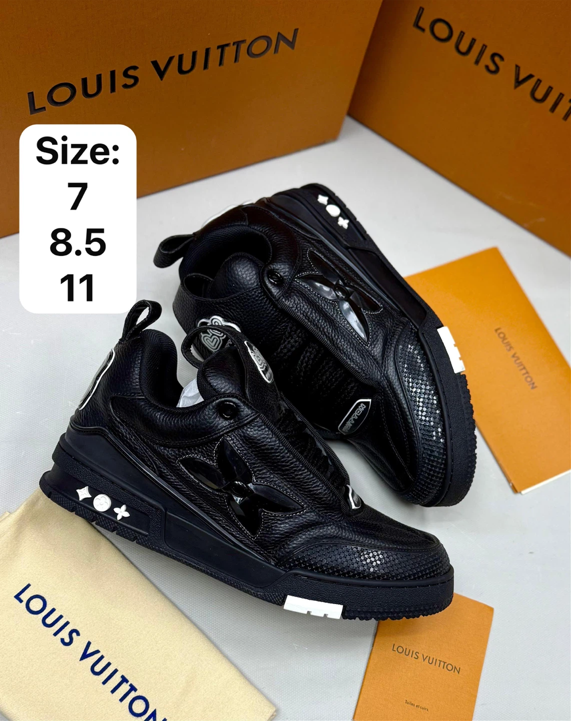 Louis Vuitton Black Sneakers