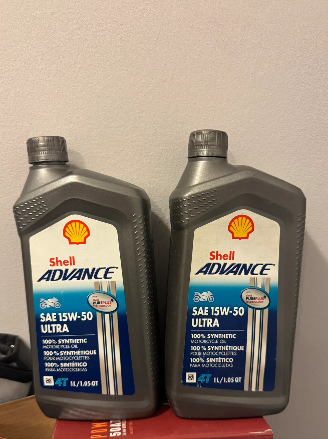 Shell Advance 15W-50 Ultra Synthetic Motorcycle Oil