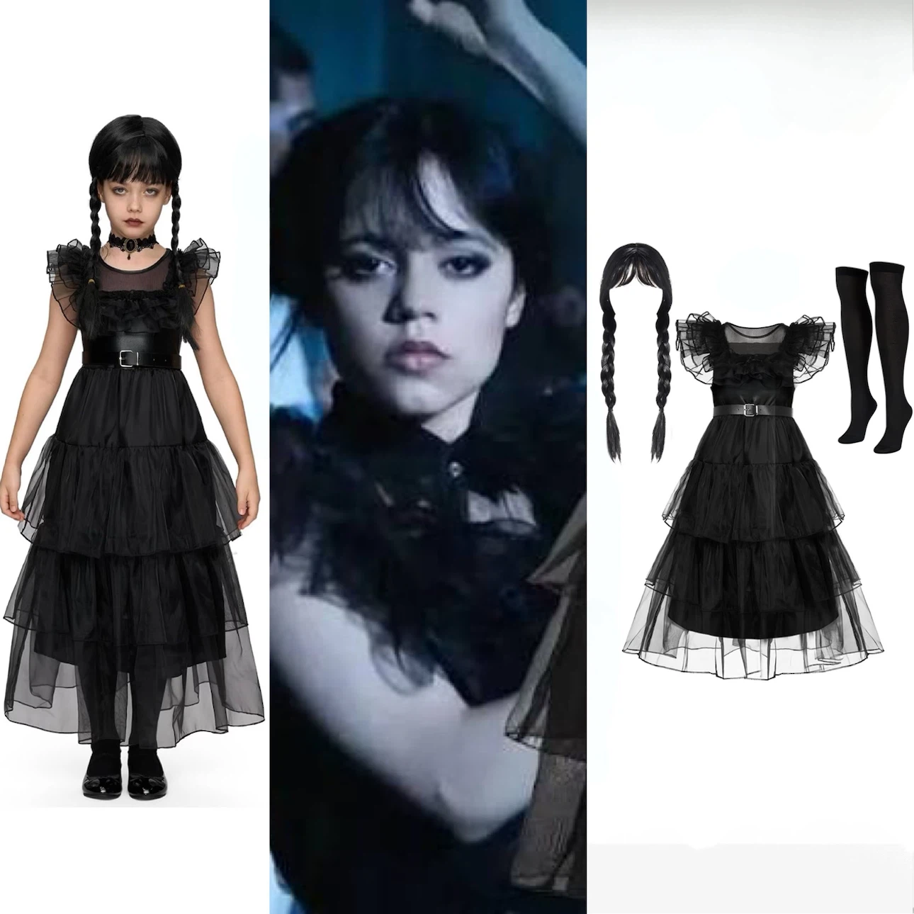 Brand New Iconic Wednesday Addams Dance Costume Dresses for sale