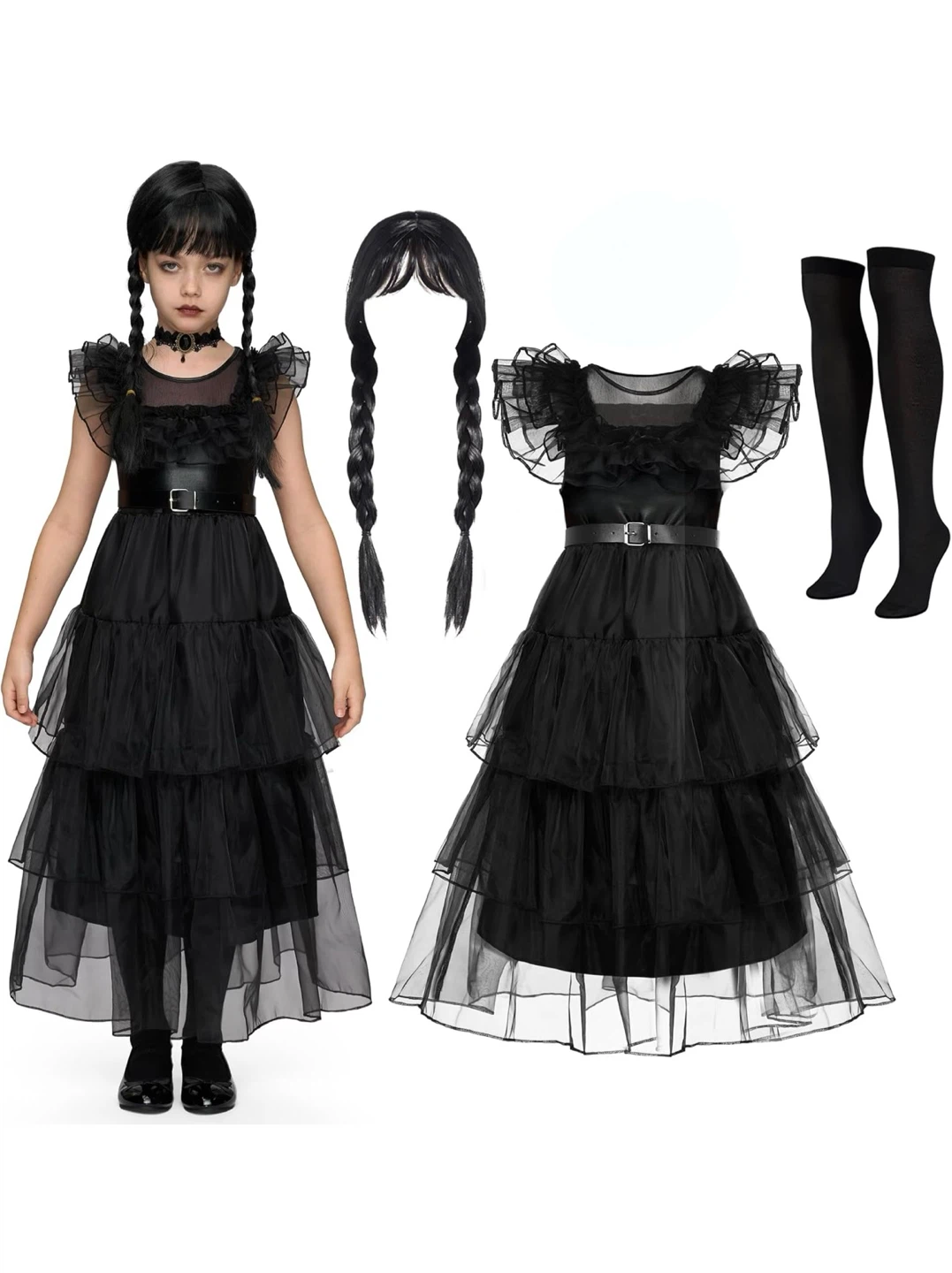 Brand New Iconic Wednesday Addams Dance Costume Dresses for sale - photo 2
