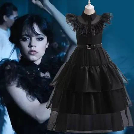 Brand New Iconic Wednesday Addams Dance Costume Dresses for sale - photo 3