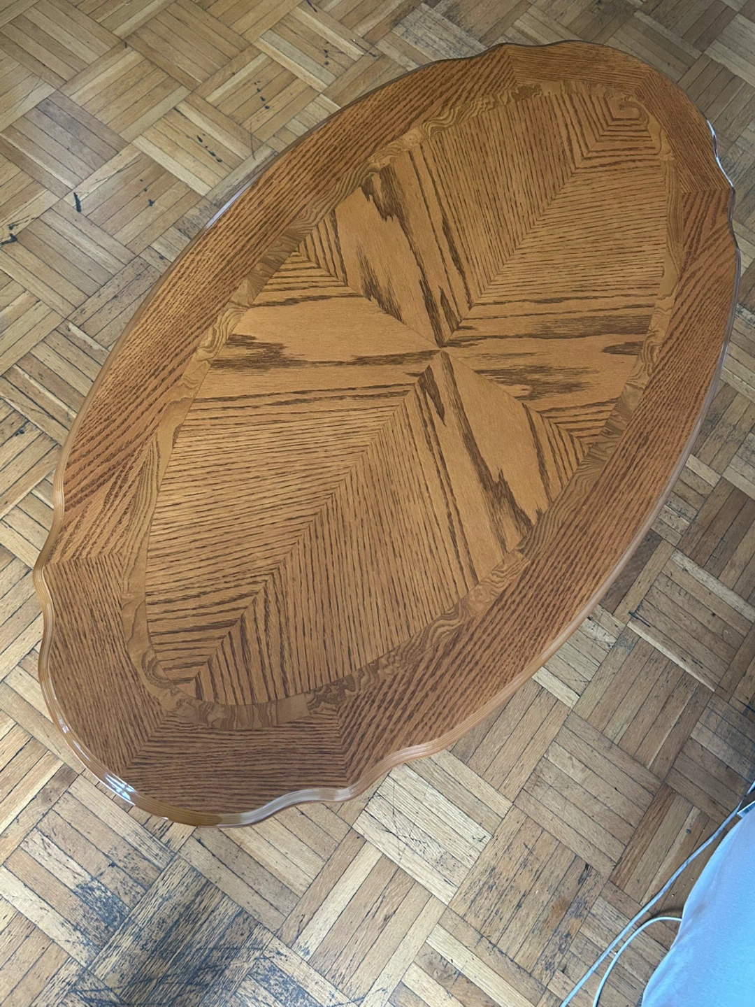 Vintage Oval Coffee Table