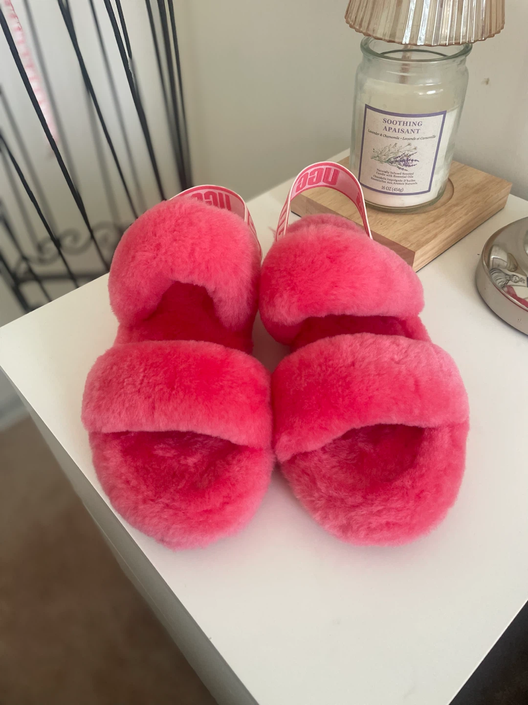 Authentic UGG Oh Yeah Slides - Sz 8 strawberry sorbet - photo 2