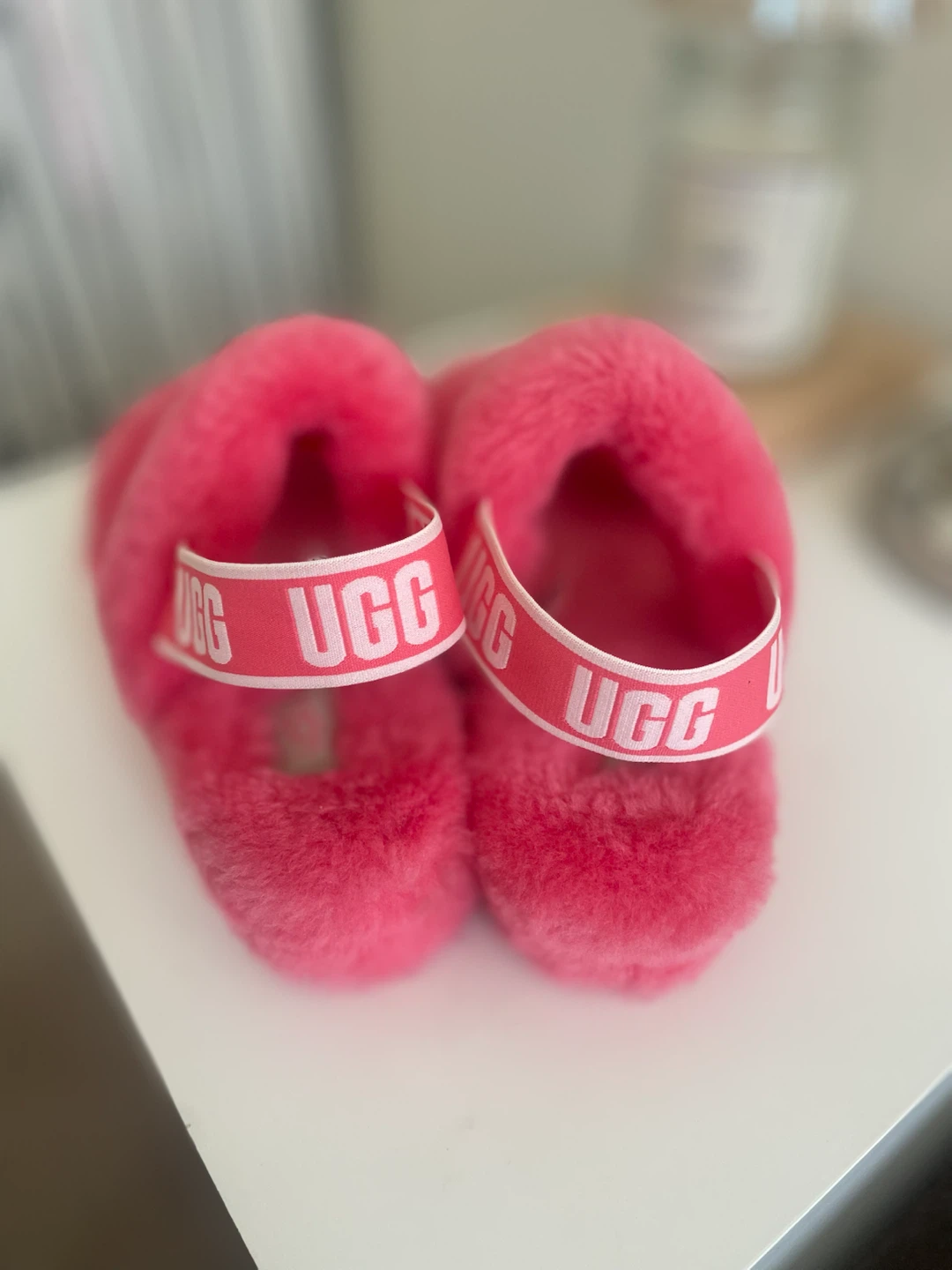 Authentic UGG Oh Yeah Slides - Sz 8 strawberry sorbet - photo 4