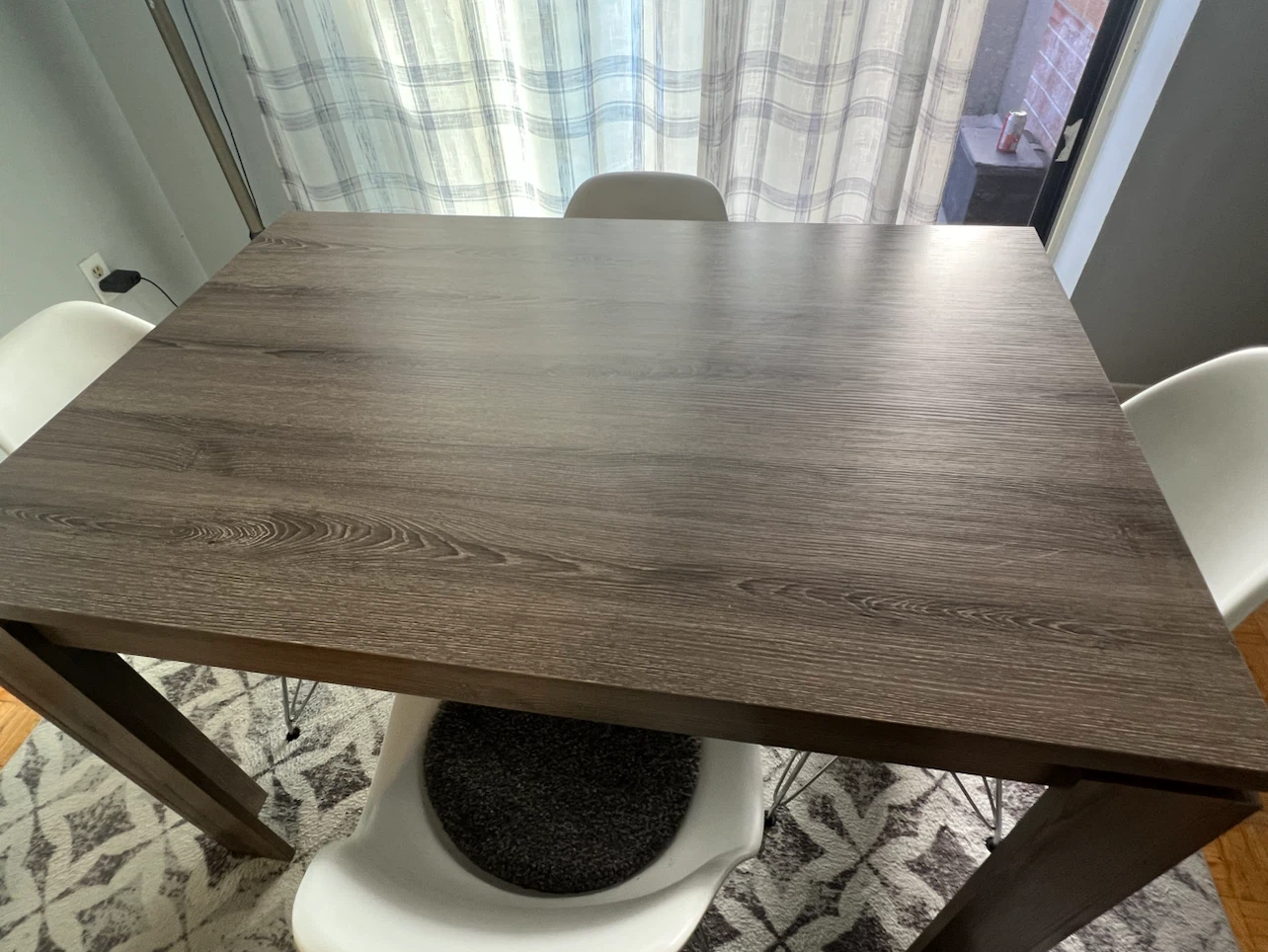 Grey wood Dining Table