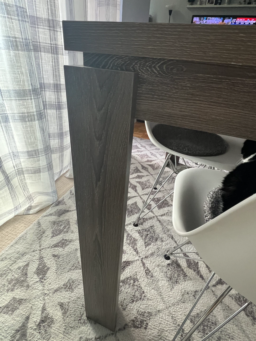 Grey wood Dining Table - photo 5