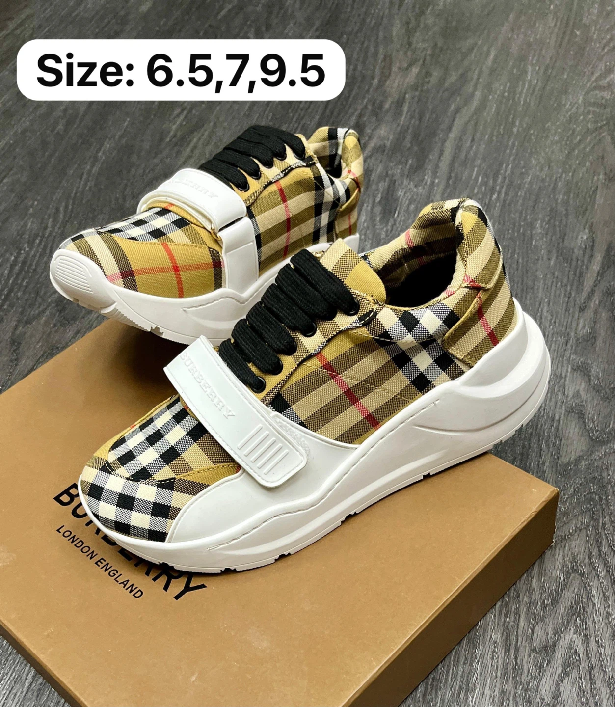 Burberry Haymarket Check Sneakers