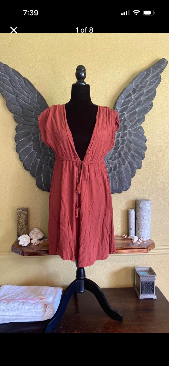 Joe Fresh Short Sleeve Tunic Length Cardigan With Tie