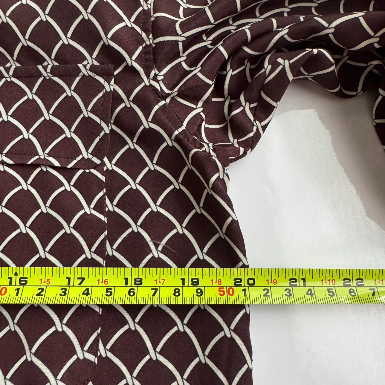 ZARA Printed Long Sleeve Button-Up Shirt - XS - photo 3