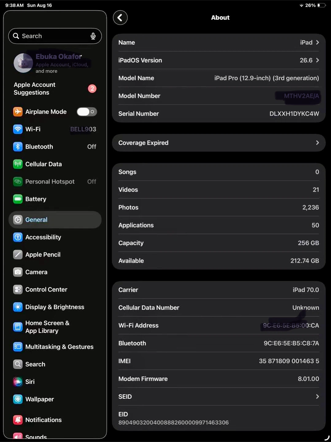 iPad Pro 12.9-inch (3rd gen) 256GB with Keyboard