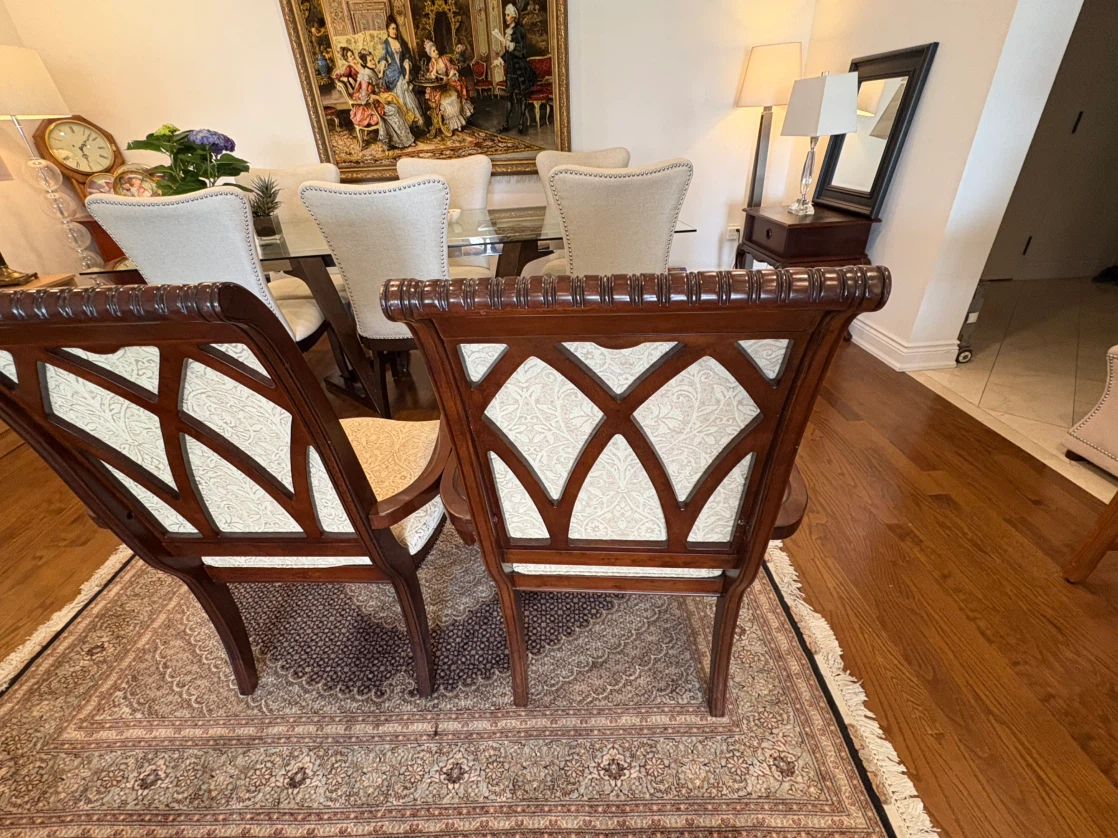Pair of Upholstered Dining Chairs - photo 4