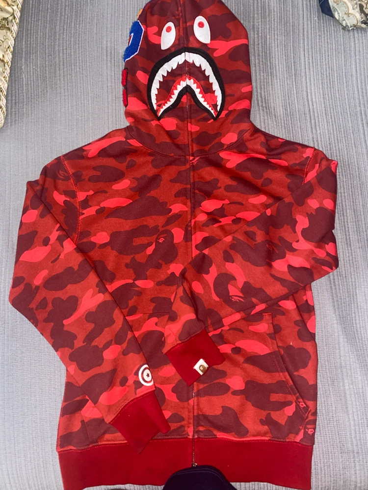 Red bape hoodie