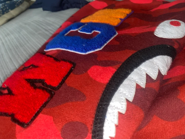 Red bape hoodie - photo 4