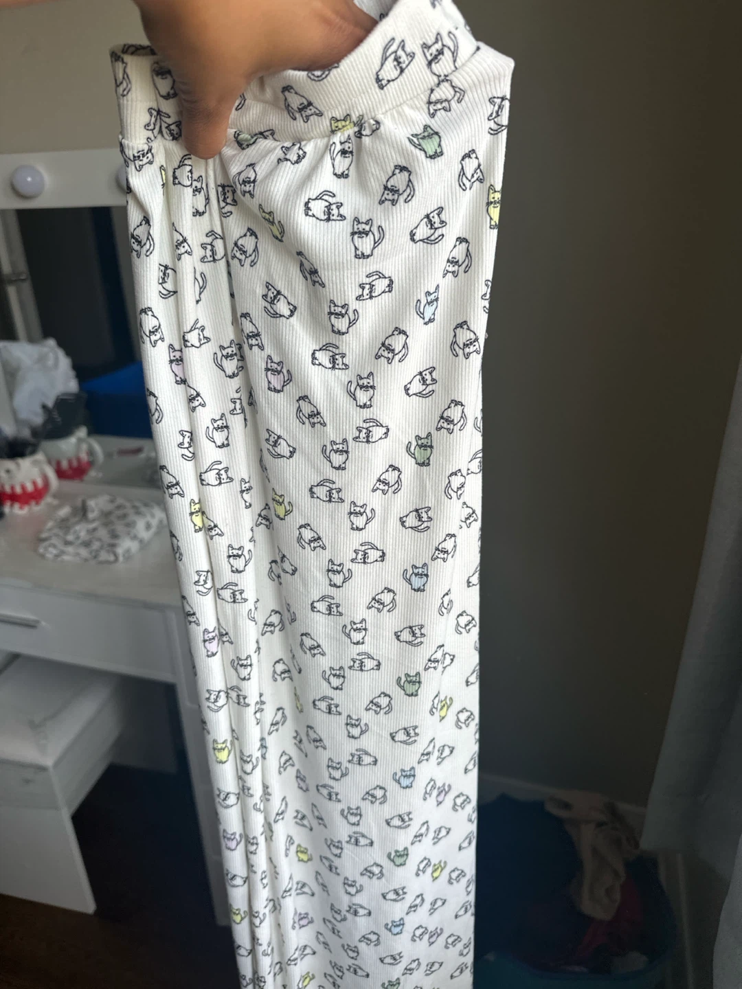 Love & Liberty Pajama Set - L - White with Cats - photo 3