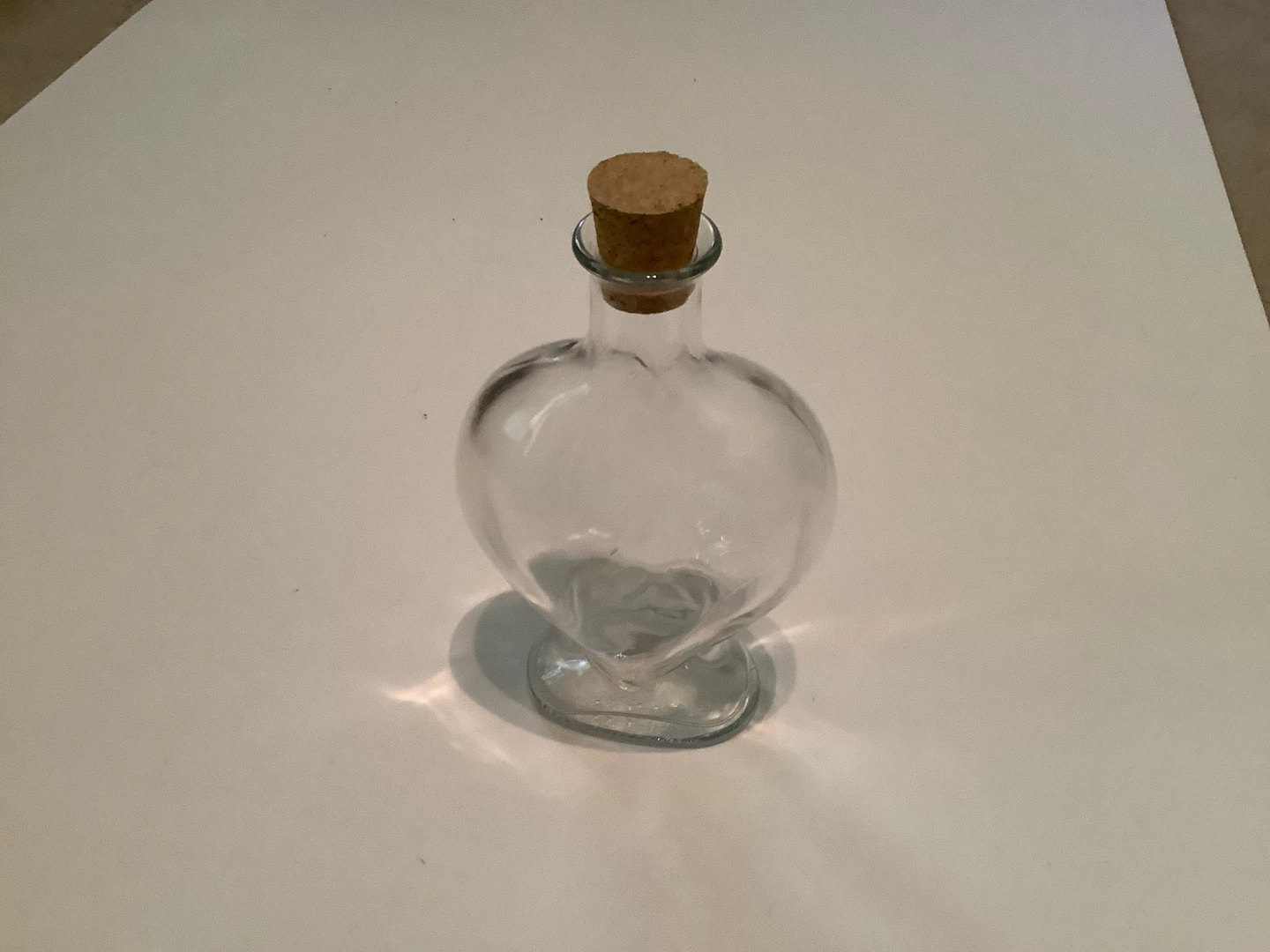 Vt Vetreria Etruscan Clear Heart Shaped Bottle 🐞 - photo 3
