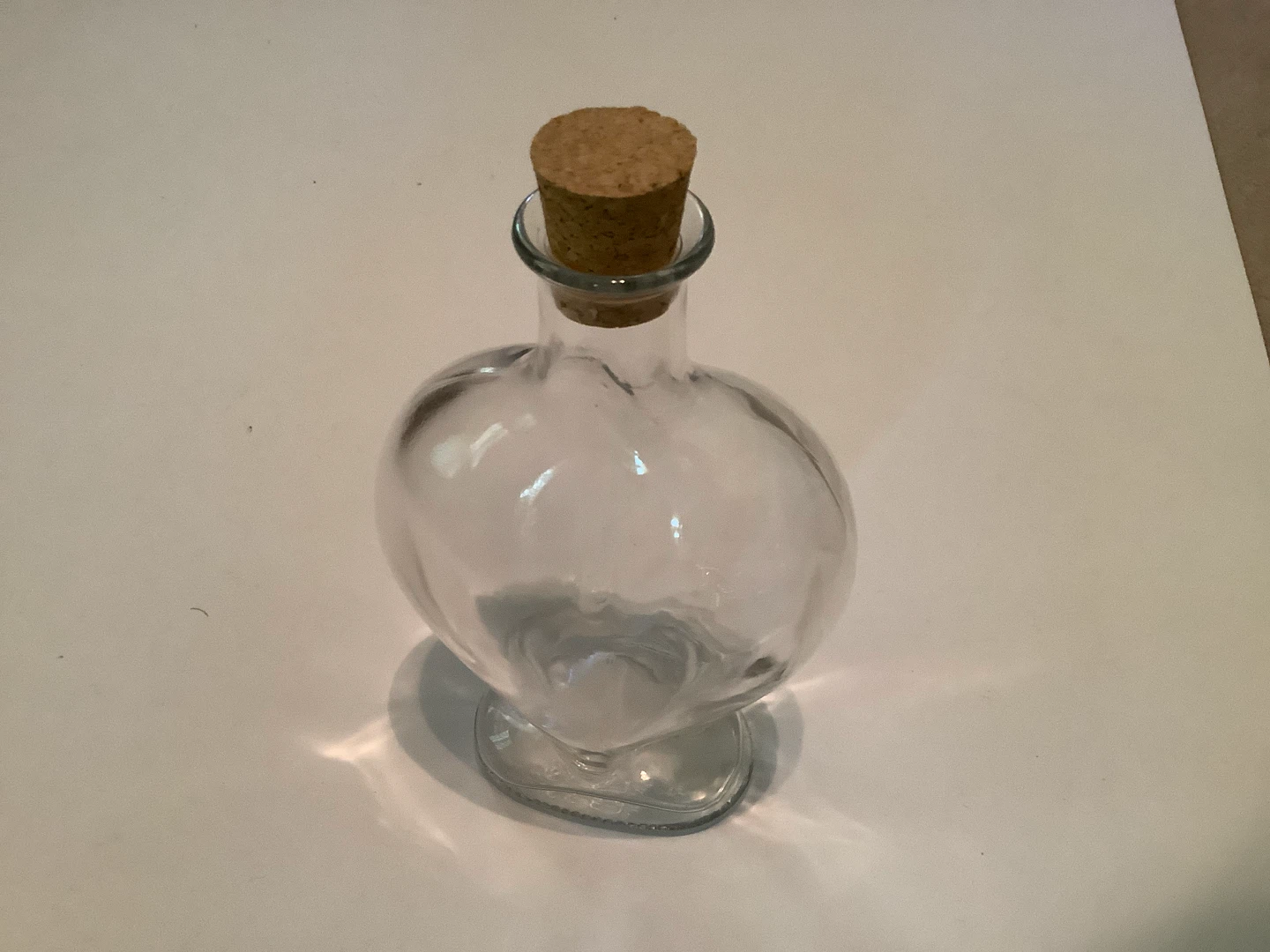 Vt Vetreria Etruscan Clear Heart Shaped Bottle 🐞 - photo 5