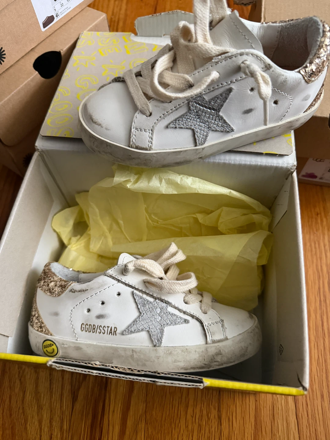 Golden Goose Kids Super Star Classic Sneakers Size 24 - photo 4