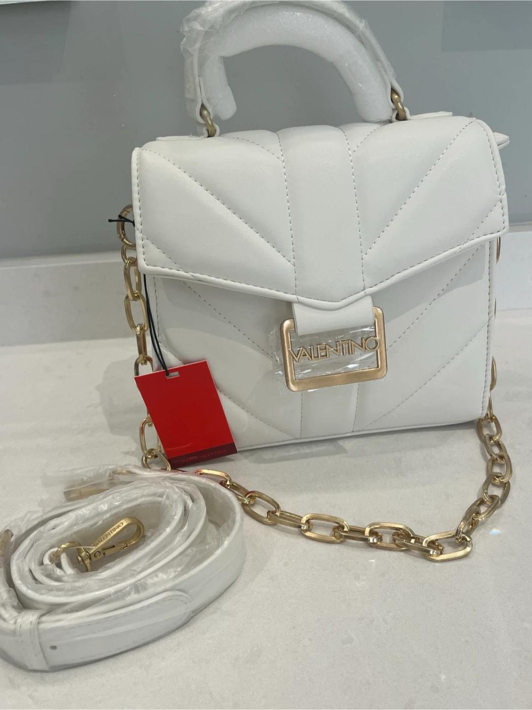Mario Valentino White Quilted Handbag - photo 3