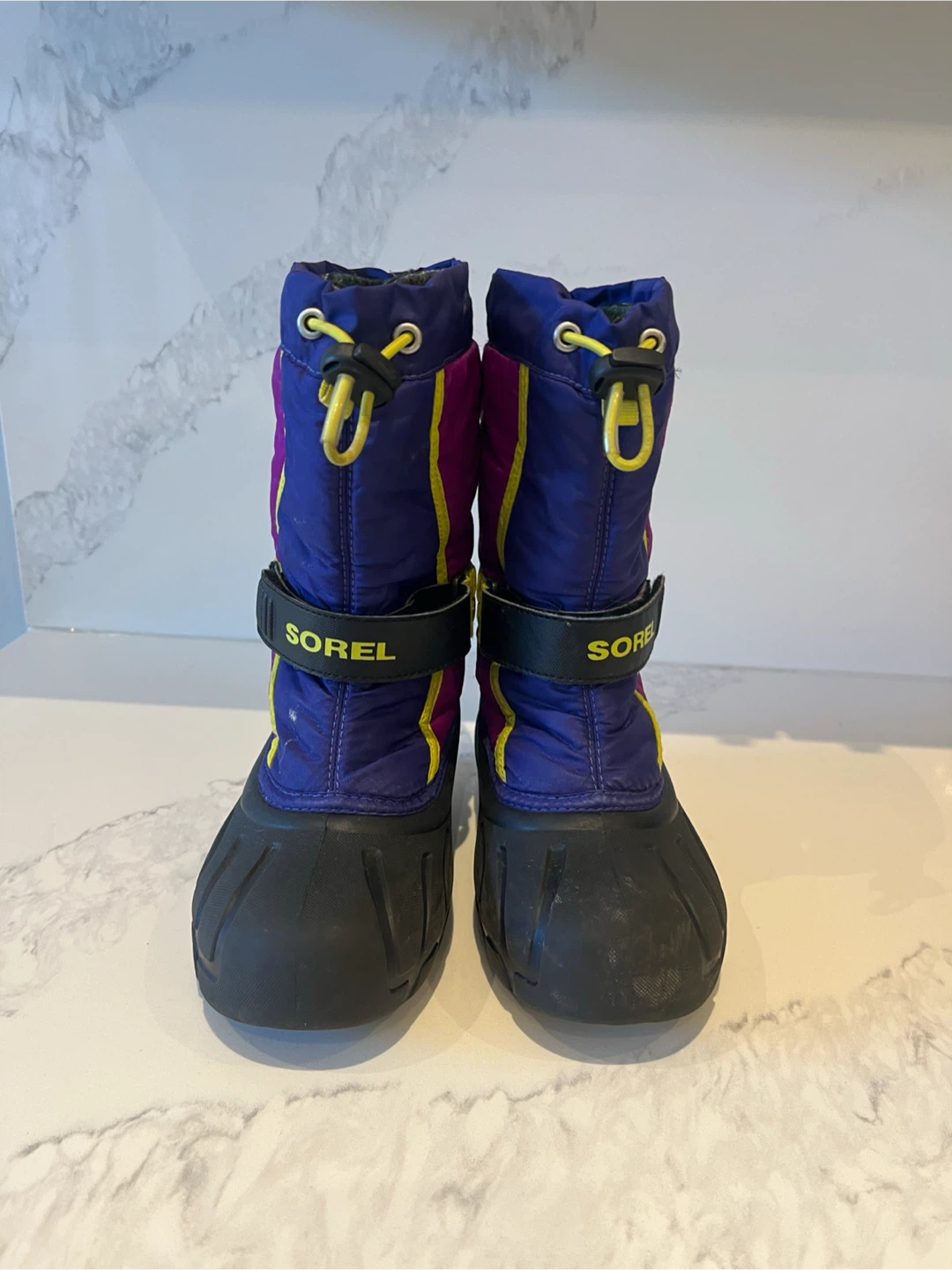 Sorel Winter Boots - Purple, Yellow & Blue - Size 1 Toddler - photo 3