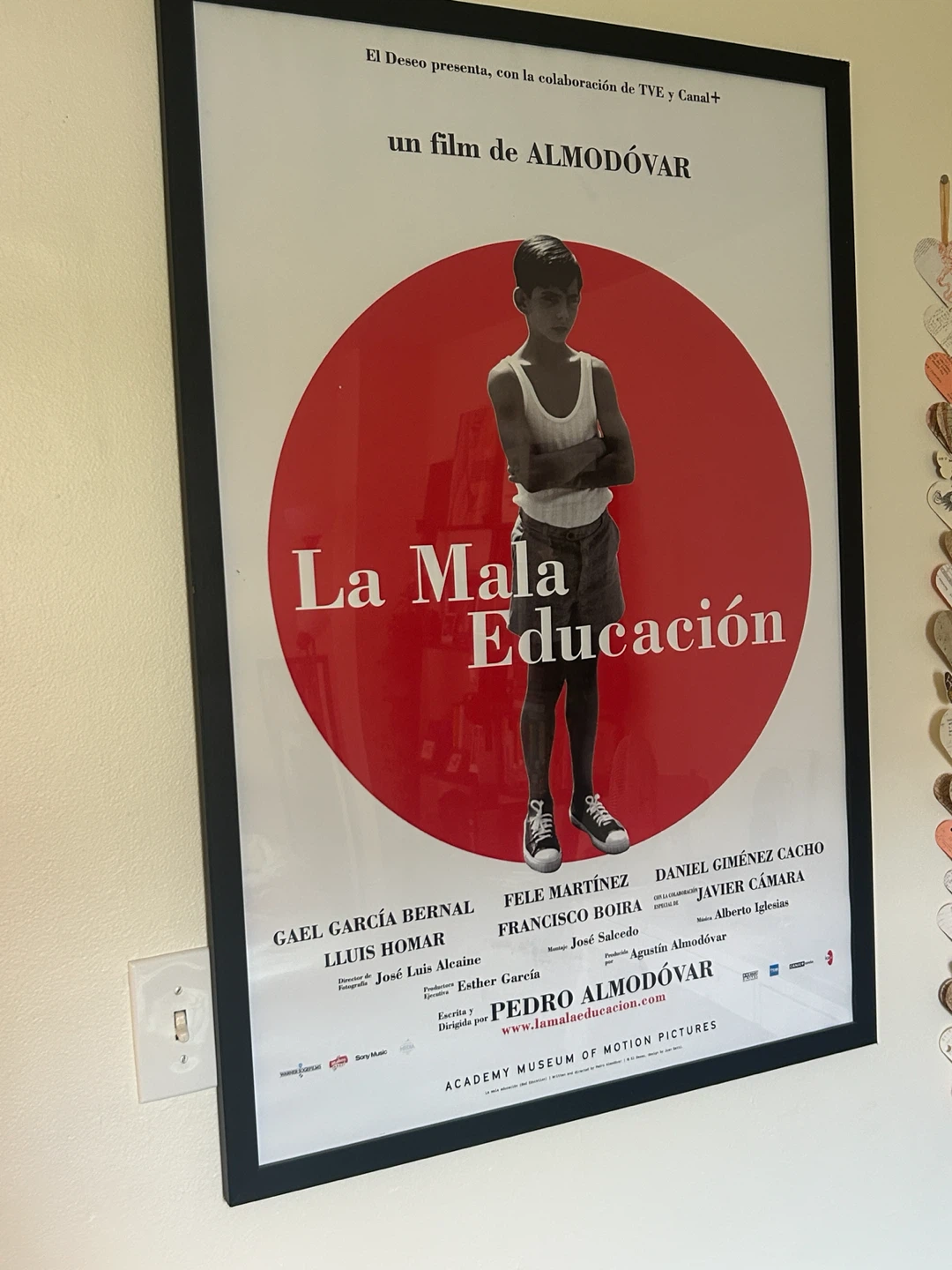 La Mala Educación (Bad Education) Movie Poster framed - photo 2
