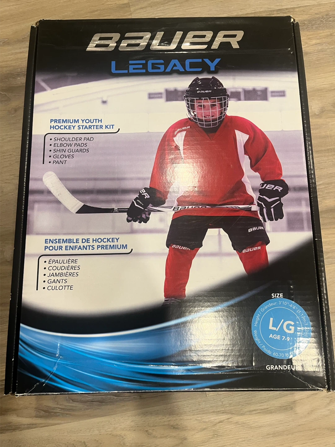 Bauer Legacy Premium Youth Hockey Starter Kit - L/G