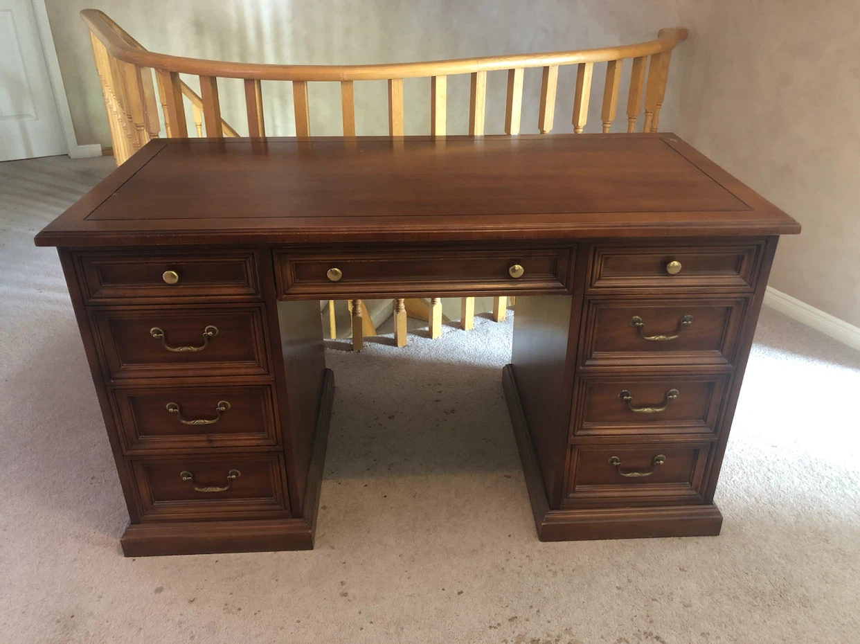 Wooden executive desk